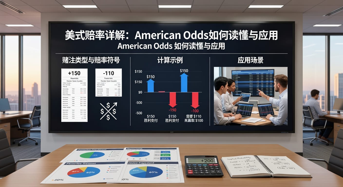 美式赔率详解：American Odds 计算与体育博彩应用