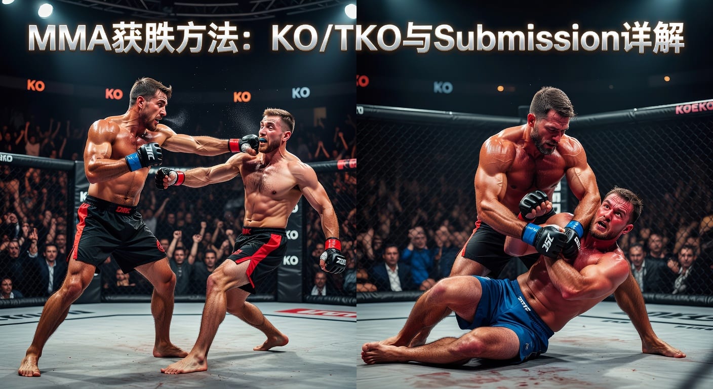 MMA获胜方式 KO/TKO Submission方法分析